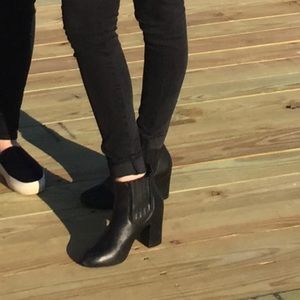 Steve Madden Black Booties- Size 8